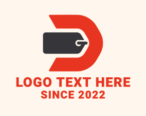 Entrepreneur - Shopping Tag Letter D logo design