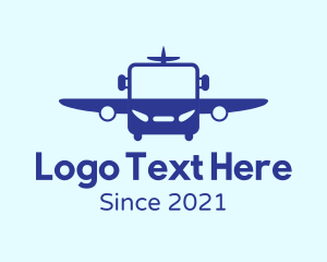 Blue Plane - Blue Air Bus logo design