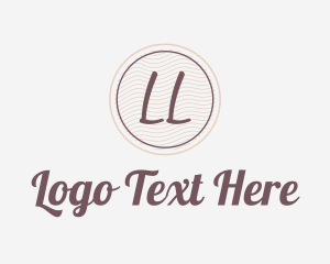 Yoga - Wave Pattern Monogram logo design