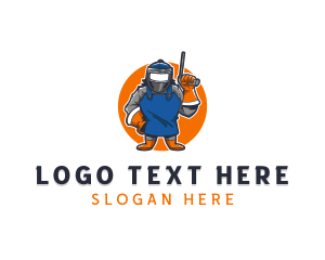 Worker - Handyman Welder Repair logo design