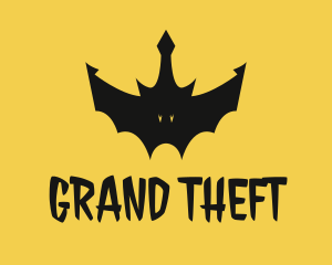 Costume - Spooky Bat Crown logo design