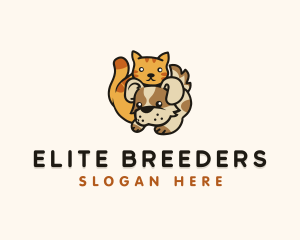 Cat Dog Veterinary logo design