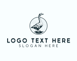 Barn - Duck Barn Animal logo design