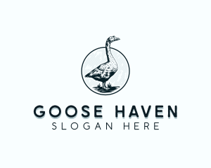 Goose - Duck Barn Animal logo design