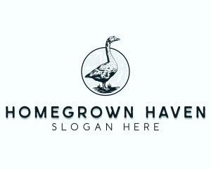 Duck Barn Animal logo design