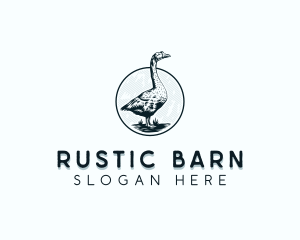 Duck Barn Animal logo design