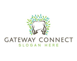 Gateway - Tooth Tree Leaves logo design