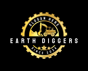 Digging - Excavator Digging Construction logo design