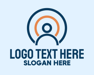 Social Media - Person Signal Company logo design