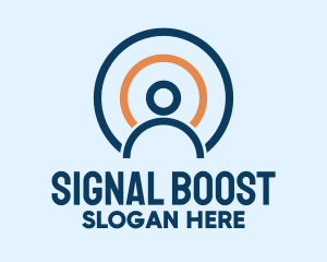 Person Signal Company  logo design