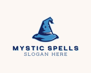 Witch - Magician Witch Hat logo design