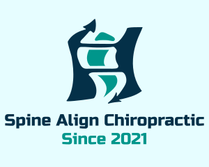 Chiropractic Spine Rehabilitation logo design