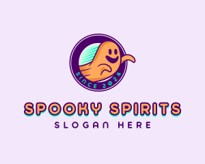 Halloween - Halloween Cartoon Ghost logo design