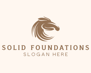 Stallion Horse Equestrian  Logo
