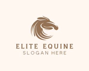 Thoroughbred - Stallion Horse Equestrian logo design