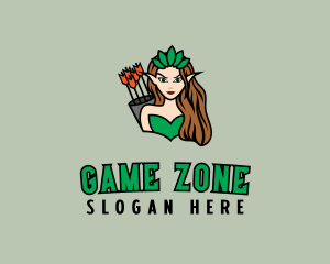 Elf Gaming Woman logo design