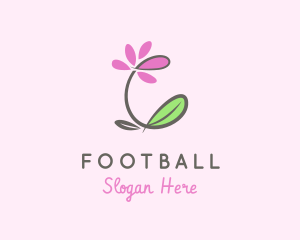 Flower Shop - Pink Flower Letter C logo design