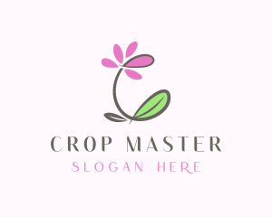 Flower Garden Letter C logo design