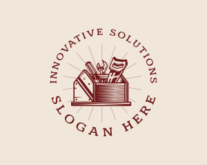 Construction Handyman Toolbox logo design