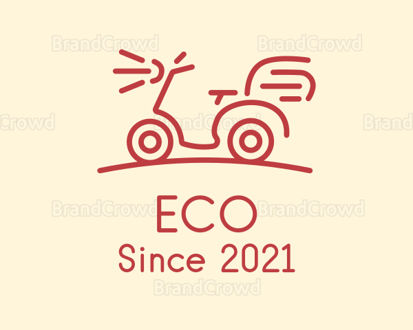 Red Delivery Bike Logo