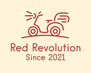 Red Delivery Bike logo design