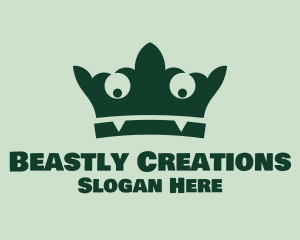 Green Monster Crown  logo design