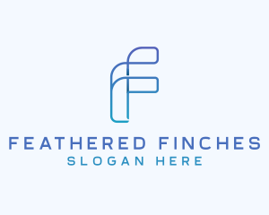 Digital Software Letter F logo design