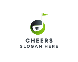 Green Flag - Golf Club Course logo design