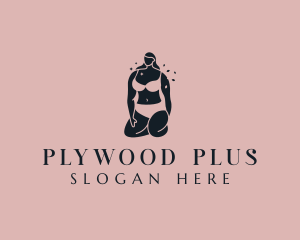 Woman Body Underwear logo design