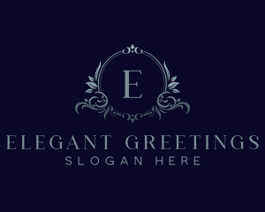 Elegant Floral Crest logo design