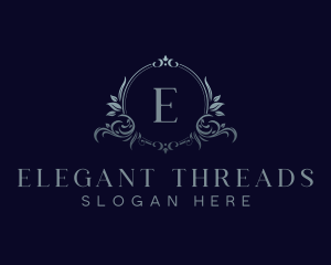 Elegant Floral Crest logo design