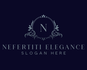 Elegant Floral Crest logo design