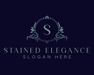 Elegant Floral Crest logo design