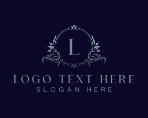 Hotel - Elegant Floral Crest logo design