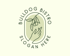 Olive Branch Gardening Hand logo design