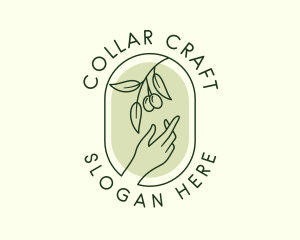 Olive Branch Gardening Hand logo design