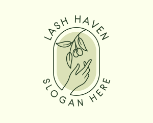 Olive Branch Gardening Hand logo design