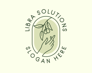 Olive Branch Gardening Hand logo design