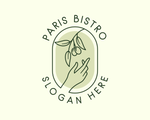 Olive Branch Gardening Hand logo design