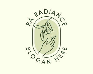 Olive Branch Gardening Hand logo design