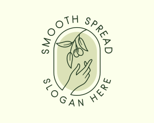 Olive Branch Gardening Hand logo design