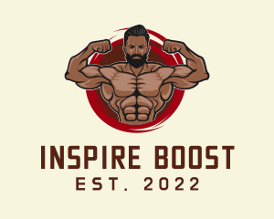 Motivation - Muscle Power Fitness Gym logo design