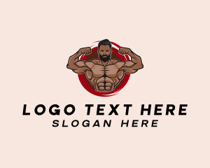 Power - Muscle Fitness Gym Trainer logo design