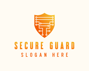 Circuit Shield Cybersecurity logo design