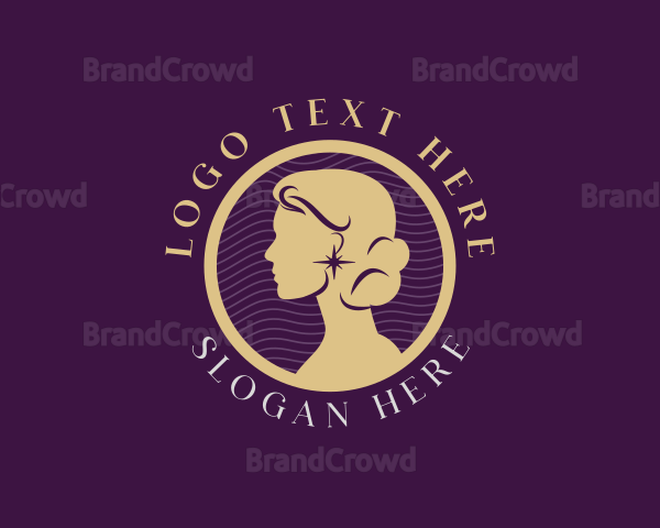 Elegant Woman Portrait Logo