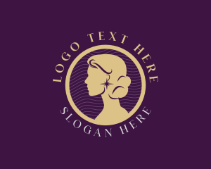 Elegant - Elegant Woman Portrait logo design