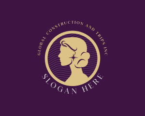Salon - Elegant Woman Portrait logo design