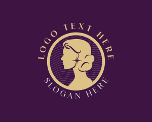 Salon - Elegant Woman Portrait logo design