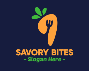 Dinner - Fork Carrot Restaurant logo design