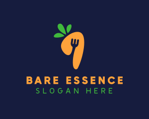 Fork Carrot Restaurant logo design